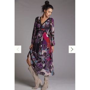 Anthro Let Me Be Floral Dress